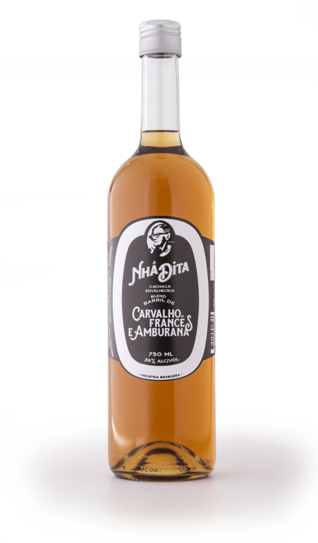 Cachaça Nhá Dita Envelhecida Blend Carvalho Francês & Amburana